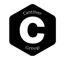 a black and white logo that says cantilver group