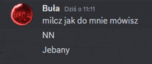 a screenshot of a conversation between bula and nn jebany