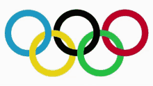 the olympic rings are shown in different colors