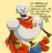 a drawing of papyrus with the words if anymore of you internet