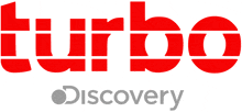 a logo for turbo discovery with a white background