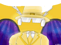 a cartoon of a man wearing a hat and sunglasses without a face .