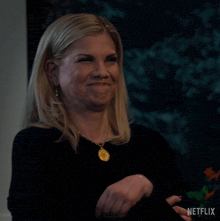 a woman says attagirl with a netflix logo in the corner