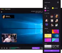 a screenshot of a twitch studio showing a man talking