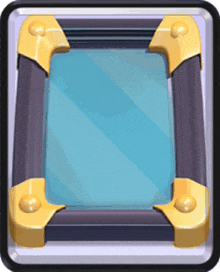 a cartoon illustration of a picture frame with a blue background .