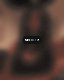 a blurred image of a person with the word spoiler on it