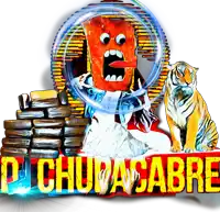 a cartoon drawing of a tiger and a stack of bricks with the words pichura sabre