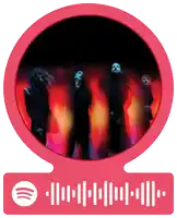 a spotify sticker with a picture of a group of men