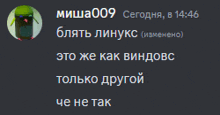 a screenshot of a text message in russian with a picture of a bird