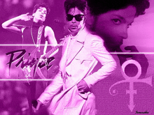 a collage of photos of prince with the word prince in the middle