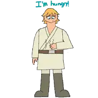 a cartoon character says i 'm hungry