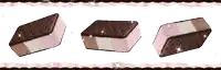 three ice cream sandwiches with pink and white ice cream