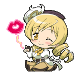 a cartoon of a girl holding a flower and a red heart .