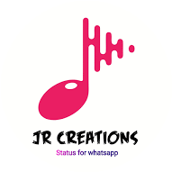 it is a logo for a company called jr creations that looks like a musical note .