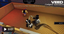 a screenshot of a video game called veed shows two characters fighting