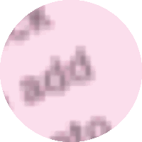 a pink circle with a blurred image of the word add