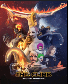 a poster that says the climb into the skumverse