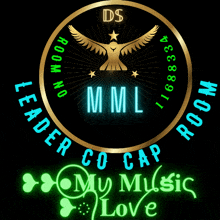 a logo for a music company called mml