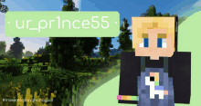 ur_prince55 is the name of the minecraft character