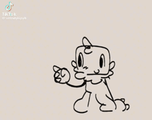 a couple of cartoon characters standing next to each other