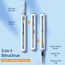 a small lightweight portable pen with a silicone cap