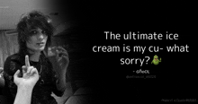 the ultimate ice cream is my cu - what sorry ? - ghoul