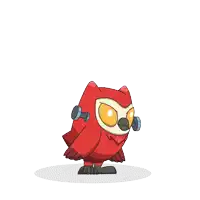 a cartoon of an owl with dumbbells and the words it 's alive above it
