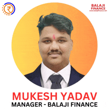 a man in a suit and tie with the name mukesh yadav on the bottom