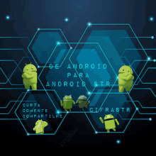 a poster that says ' de android para android str '