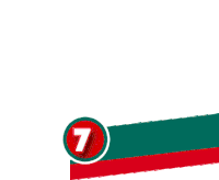 a man wearing a green and red shirt with the number 7 on it