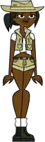 a cartoon character is wearing a hat and vest