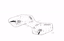 a black and white drawing of a building 's floor plan