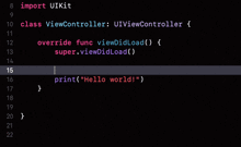 a screenshot of a program that says import uikit at the top