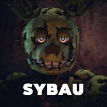 a picture of a bunny with the word sybau written below it
