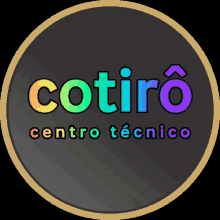 a logo for cotiro centro tecnico has a rainbow of colors