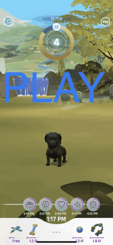 a screenshot of a game that says play on the top