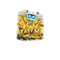 a cartoon illustration of a robot with the words easyw written on it
