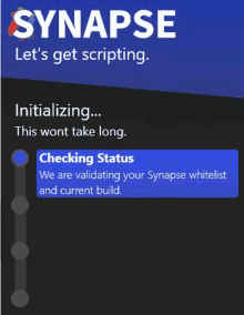 a screenshot of a synapse app that says `` let 's get scripting . ''