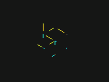 a black background with colorful lines and dots on it