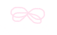 a drawing of a pink infinity symbol with a white background