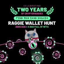 a poster that says two years of cryptoraggies on it