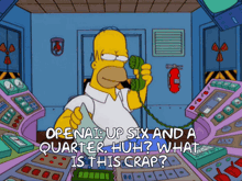 a cartoon of homer simpson talking on a phone with the caption openai up six and a quarter huh