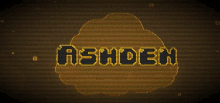 the word ashden is displayed on a computer screen