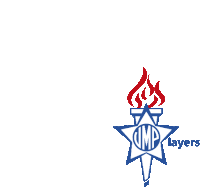 a logo for imp layers with a star and torch