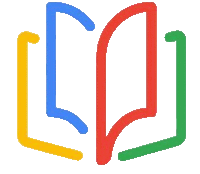 a colorful drawing of a book with the letter l in the center