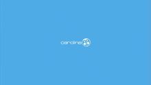 a blue background with the word carolina in white