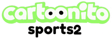 a logo for cartoonito sports 2 with a white background