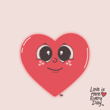 a cartoon heart with a face and the words " my heart is full " below it