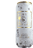 a white can of winter apfelwein limited edition