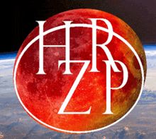 a red circle with the letters hr and zp inside